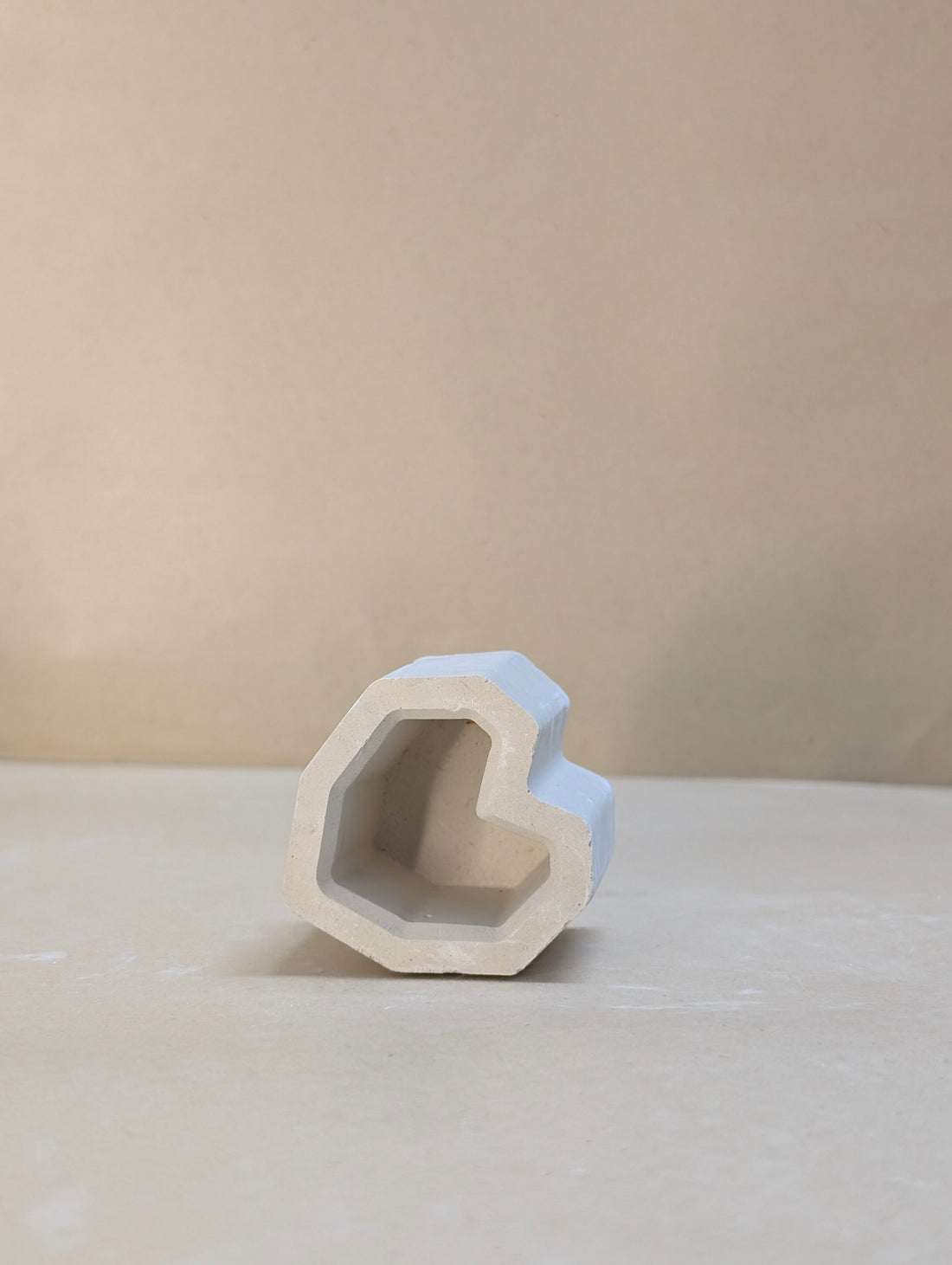 Small Concrete Heart Shape Jar For Candle Making