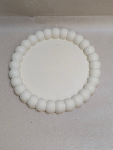 Yellow Concrete Bubble Circle Tray For Jewellery