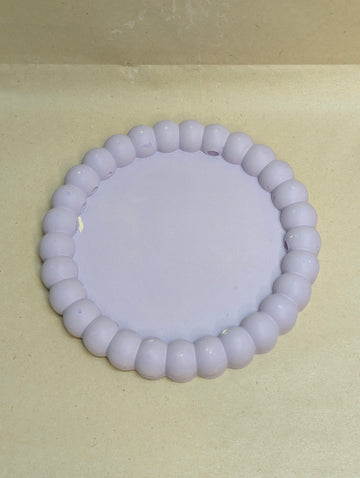 Purple Concrete Bubble Circle Tray For Jewellery