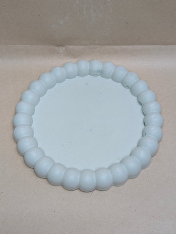 Green Concrete Bubble Circle Tray For Jewellery