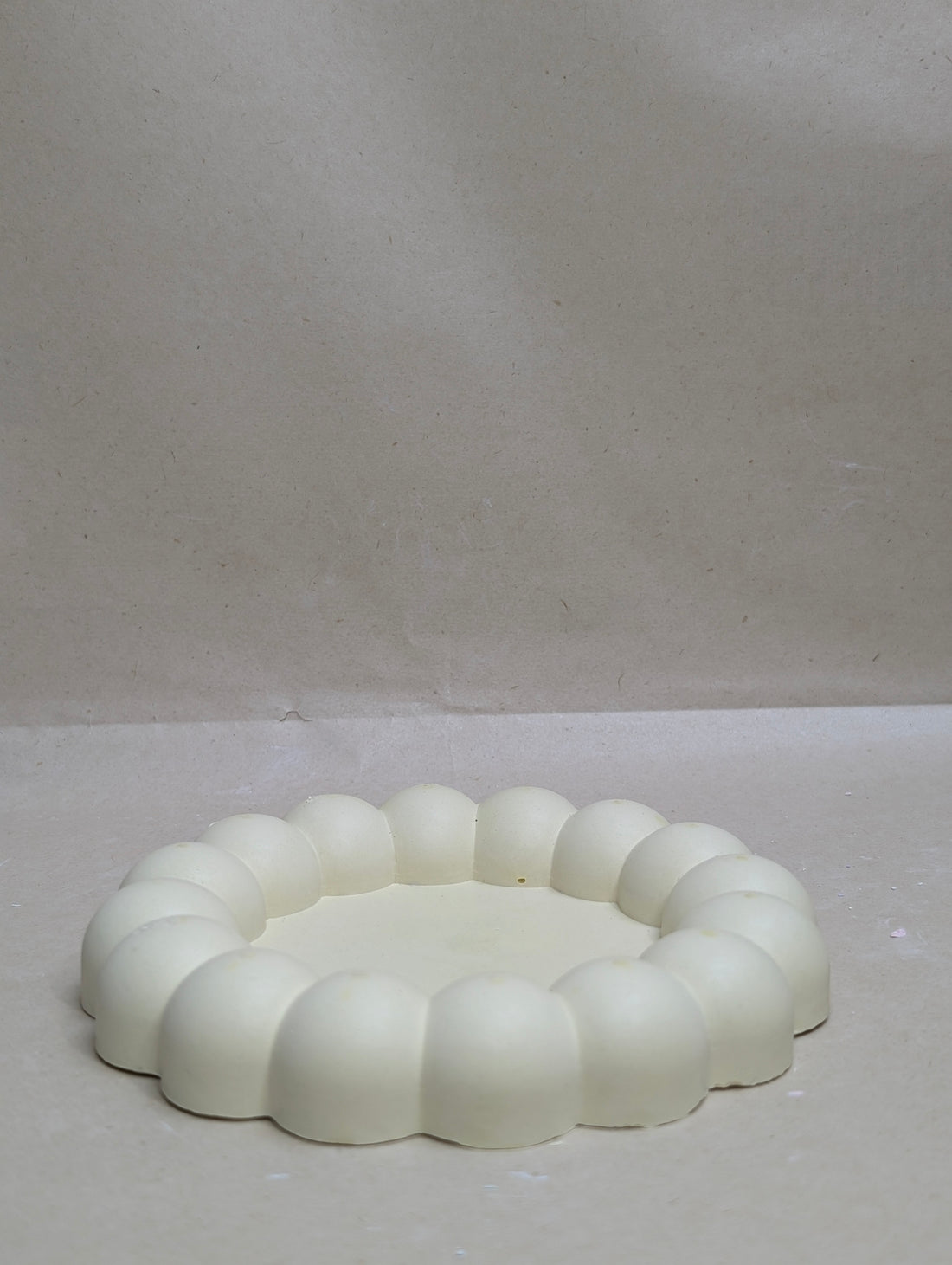 Yellow Small Concrete Tinket Tray For Jewellery