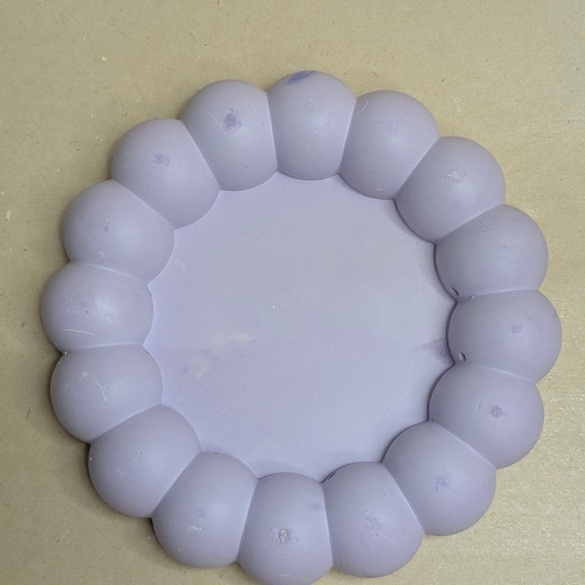 Purple Small Concrete Tinket Tray For Jewellery