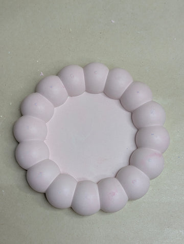 Pink Small Concrete Tinket Tray For Jewellery