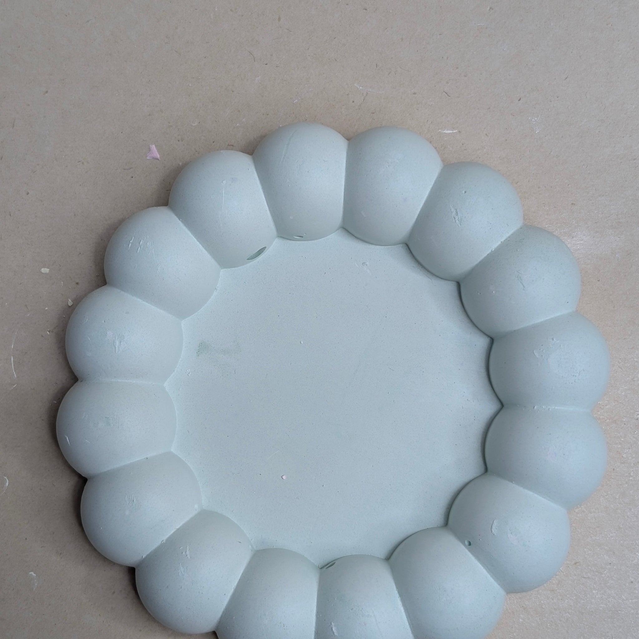 Green Small Concrete Tinket Tray For Jewellery