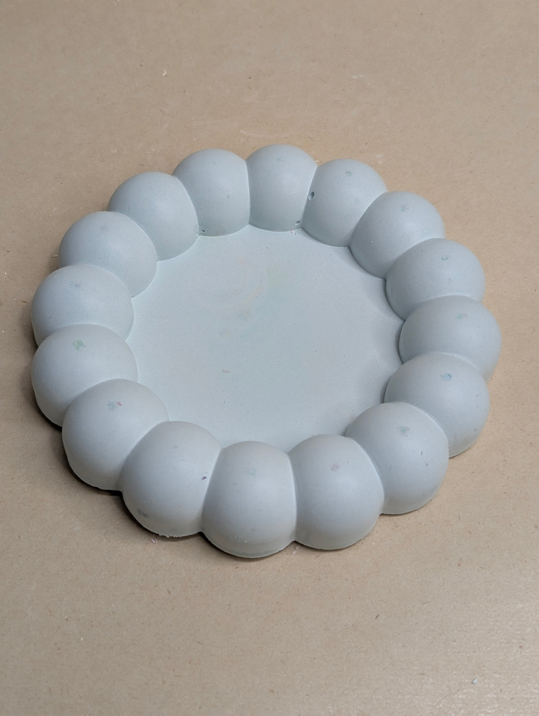 Blue Small Concrete Tinket Tray For Jewellery