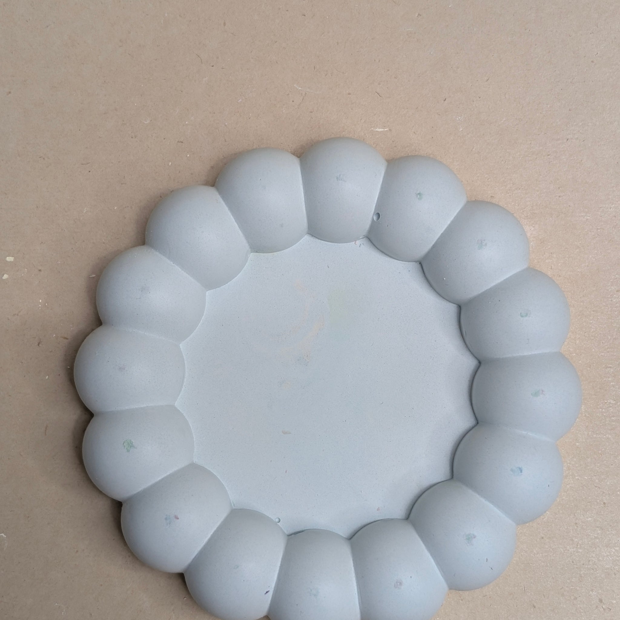 Blue Small Concrete Tinket Tray For Jewellery