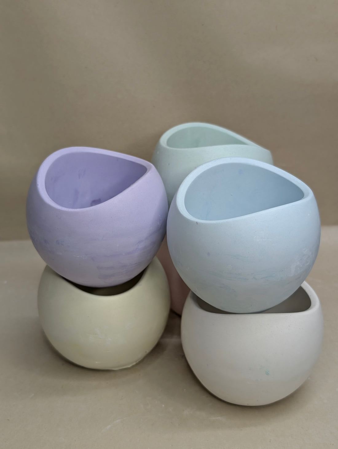 Concrete Round Designer Candle Jar For Candle Making