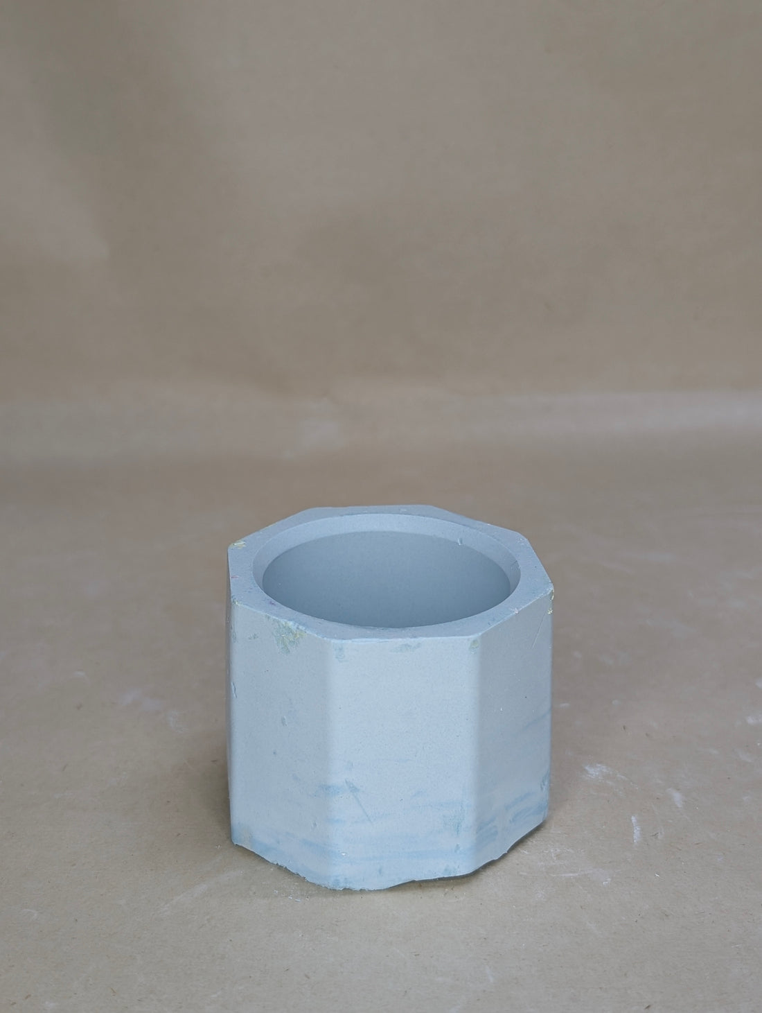 Hexagon Shaped Concrete Candle Jar For Candle Making