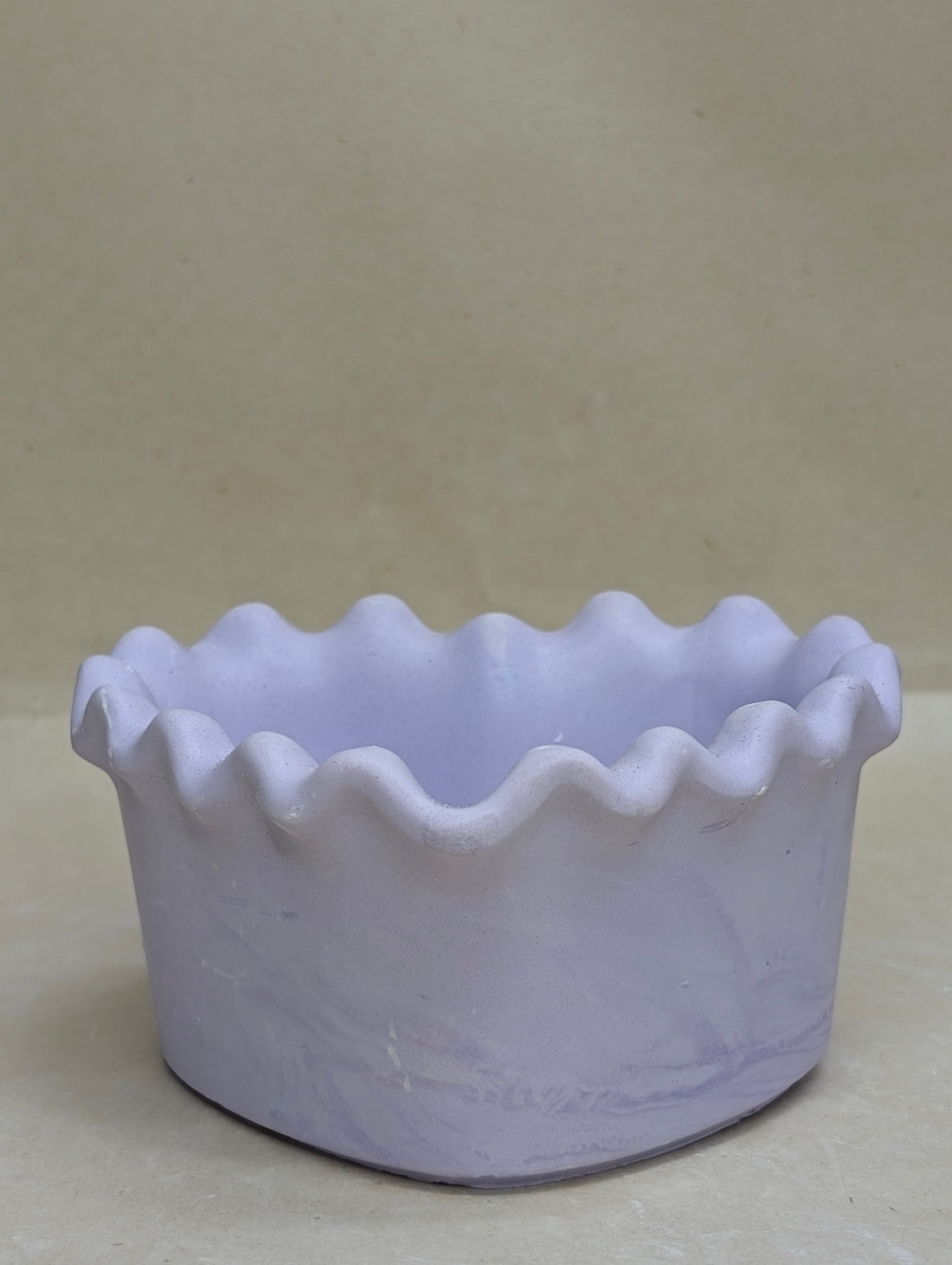 Purple Heart shaped Concrete Candle Jar for Candle Making