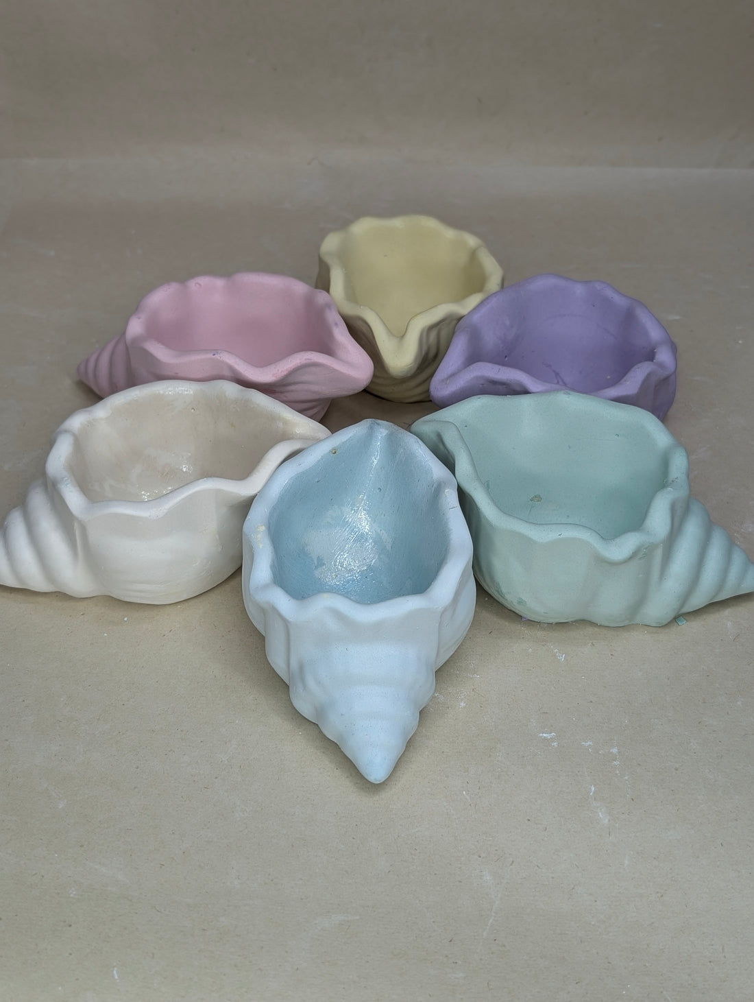 Concrete Sea Shell Candle Jar For Candle Making