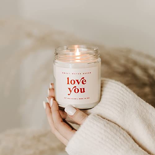 valentines scented jar with i love you message scented jar candle