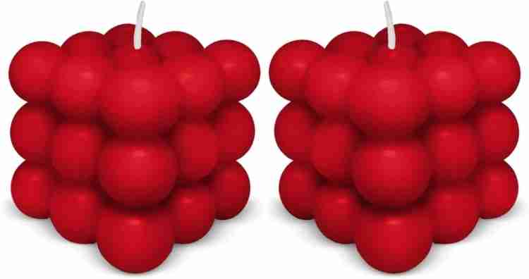 big bubble candle red rose scented bubble candle