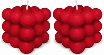 big bubble candle red rose scented bubble candle