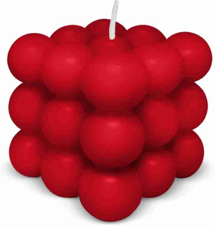 big bubble candle red rose scented bubble candle